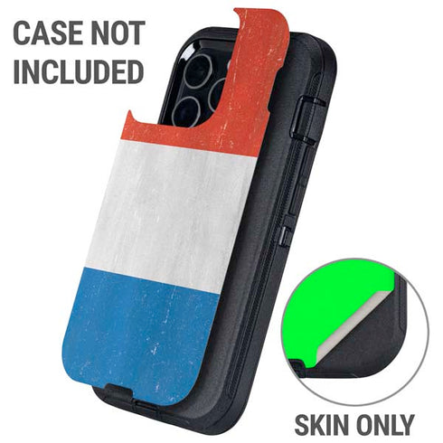 Netherlands Flag Distressed Otterbox Defender iPhone Skin